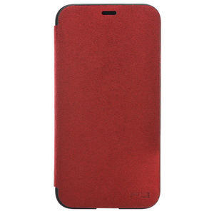 パワーサポート iPhone X用 Ultrasuede Flip Case Red PGK-93-イメージ3