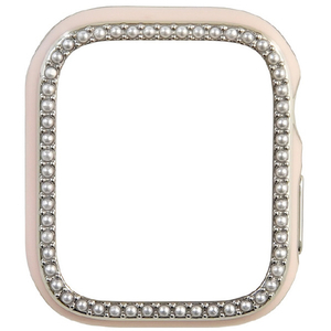 GAACAL APPLE WATCH 10ー11 42MM用 「大人のパール」オリジナルフレーム GAACAL ピンクシルバー W00571PS8-イメージ1