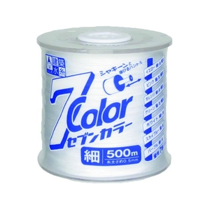 たくみ 7COLOR 細 ホワイト 500M 蛍光ホワイト500約0.5ナイロン FC186JN-7515391-イメージ1