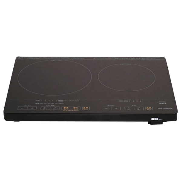 アイリスオーヤマ 2口IHコンロ フルフラット ブラック IHC-WKG3-B 400W S1584325736 (12205円)