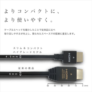 ホ－リック HDMIケーブル(1m) ブラック HDM10-494BK-イメージ4