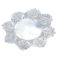 江部松商事 EBM/ドイリー レースペーパー 丸型 銀 500枚入 7号 FC157LK-3717000