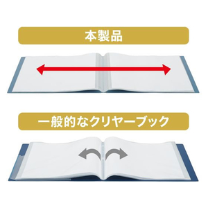 リヒトラブ Mutual クリヤーブック A4 ディープグリーン ポケット20枚 FC375SN-N2400-7-イメージ4