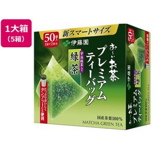 伊藤園 お～いお茶 プレミアムティーバッグ 抹茶入り 緑茶 50袋 5箱 FC209TC-イメージ1