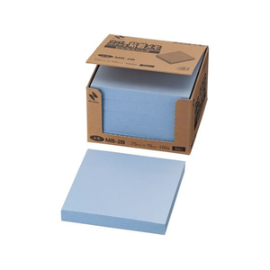 ニチバン ポイントメモ 再生紙 ビジネスパック 75×75mm ブルー 5冊 FCF615T-MB-2B-イメージ1