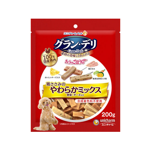 ユニ・チャーム グラン・デリ きょうのごほうび やわらかささみミックス 野菜・チーズ入り 200g FCJ615N-イメージ1