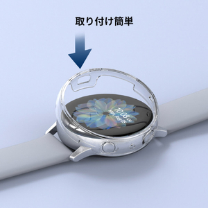 araree Galaxy Watch Active 2 40mm用ハードクリアケース Nu:kin AR20494GW-イメージ10