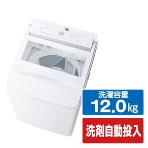 東芝 全自動洗濯機(インバーター洗濯機) ZABOON グランホワイト AW-12DPB6(W)-イメージ1