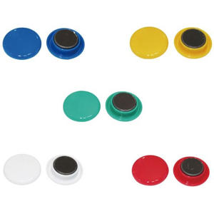 ミツヤ カラーマグネット 30mm 色込 10個×5 FC079SJ-BX2-CM30AS-イメージ2