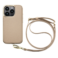 ユニケース iPhone 16 Pro用Cross Body Case Duo グレージュ UNI-CSIP24MP-2CBGG