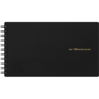 マルマン ノート リングノート 5mm方眼罫 ニーモシネ 横型 ブラック 80枚 FC273PU-N186