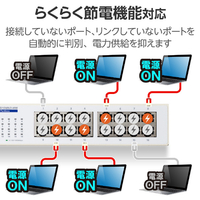 ELECOM 1000BASE-T対応 16ポート EHC-G16MN2-HW Giga対応16ポートスイッチ(金属筐体/電源内蔵) - EHC-G16MN2-HW