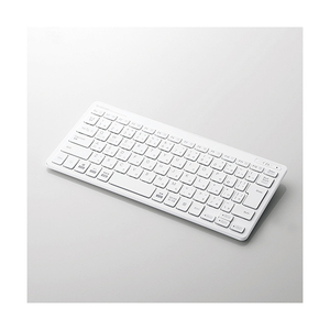 エレコム Bluetooth薄型ミニキーボード ホワイト TK-FBP100WH-イメージ1