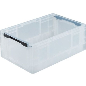 トラスコ中山 TRUSCO TPO型 折りたたみコンテナ TP規格 24L 透明 FC678GV-2871009-イメージ1