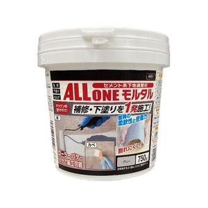 アサヒペン オールワンモルタル 750g グレー FC831PJ-イメージ1