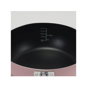 パール金属 ふっ素加工IH対応目盛付料理フライパン22cmピンク FC999NP-HC-67-イメージ3