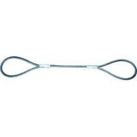 トラスコ中山 TRUSCO ワイヤーロープスリング Aタイプ アルミロック 16mm×1m FC990GW-8191695