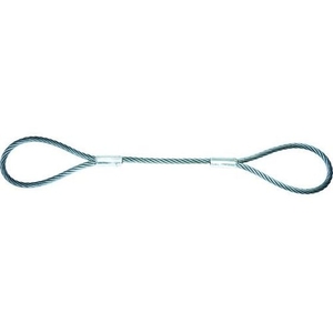 トラスコ中山 TRUSCO ワイヤーロープスリング Aタイプ アルミロック 16mm×1m FC990GW-8191695-イメージ1