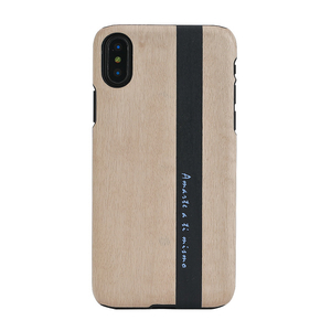 Man & Wood iPhone XS/X用天然木ケース Diario I10495I8-イメージ1