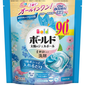 Ｐ＆Ｇ ボールド ジェルボール4D フレッシュフラワー&サボン 詰替 90個 FCK103C-イメージ2