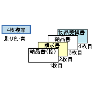 ヒサゴ 納品書 請求・受領付 4P 200セット GB66-イメージ2