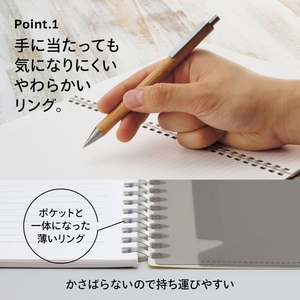 リヒトラブ ソフィーチェノート メモサイズ スレートブルー FCE616U-N3200-11-イメージ3