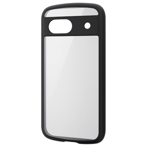 エレコム Google Pixel 8a用TOUGH SLIM LITE フレームカラー ストラップホールシート付 ブラック PM-P241TSLFCBK-イメージ1