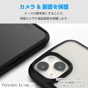 エレコム Google Pixel 8a用TOUGH SLIM LITE フレームカラー ストラップホールシート付 ブラック PM-P241TSLFCBK-イメージ5