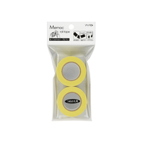 ヤマト メモックロールテープ黄 25mm×10m 詰替用 2巻 F729615-R-25H-1