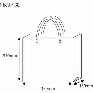 エスコ 350×150×350mm トートバッグ(透明／中) FCJ603M-EA927SF-112-イメージ3