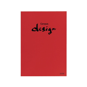 コクヨ キャンパスデザインノート(洋裁帳)A4 3ミリ方眼30枚赤 F875242-ﾖｻ-10R-イメージ1
