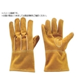 トラスコ中山 TRUSCO/はっ水牛床革背縫手袋 フックホール付 L WRCG-L FC275TW-2566736