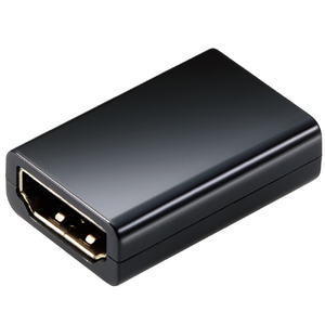 エレコム HDMI延長アダプター(タイプA-タイプA) スリムタイプ ブラック AD-HDAASS01BK-イメージ1