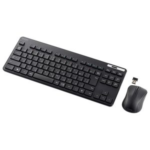 エレコム 無線薄型コンパクトキーボード&マウス ブラック TK-FDM109MKBK エレコム 無線薄型コンパクトキーボード&マウス ブラック TK-FDM109MKBK