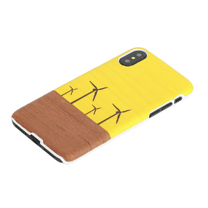 Man & Wood iPhone XS/X用天然木ケース Yellow Wind I10496I8-イメージ2
