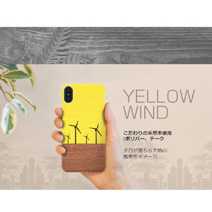 Man & Wood iPhone XS/X用天然木ケース Yellow Wind I10496I8-イメージ4