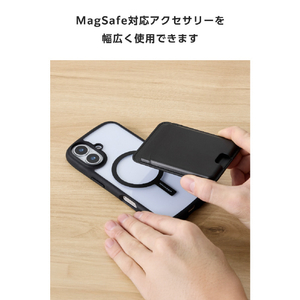 エレコム MAGKEEPメタルリングステッカー ブラック AMS-MAGST3BK-イメージ6