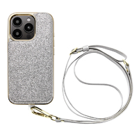 ユニケース iPhone 16 Pro用Cross Body Case Duo シャインシルバー UNI-CSIP24MP-2CBSS