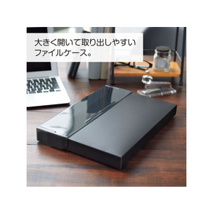 リヒトラブ Noir×noir コングレスケース A4 300枚収容 黒 FCV2534-A5092-イメージ5