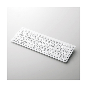 エレコム Bluetooth薄型コンパクトキーボード ホワイト TK-FBP101WH-イメージ1