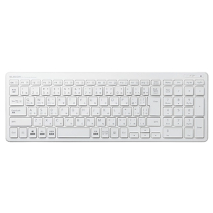 エレコム Bluetooth薄型コンパクトキーボード ホワイト TK-FBP101WH-イメージ2