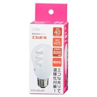 オーム電機 LED電球 E26口金 全光束570lm(8W一般電球タイプ) 電球色相当 エコなボール EFA10EL/8N