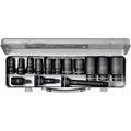 ＫＴＣ １２．７ｓｑ．インパクトレンチ用ソケットレンチセット（セミディープ薄肉） KTC 12.7sq.インパクトレンチ用ソケットレンチセット（セミディープ薄肉） TBP4M11TPA