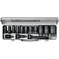 ＫＴＣ １２．７ｓｑ．インパクトレンチ用ソケットレンチセット（セミディープ薄肉） KTC 12.7sq.インパクトレンチ用ソケットレンチセット（セミディープ薄肉） TBP4M11TPA