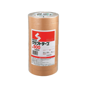 セキスイ クラフトテープ 25mm×50m 100巻 F860638-NO.500-イメージ1