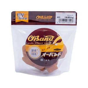 共和 輪ゴム オーバンド 透明袋 #65 アメ 50g FC906SZ-GSA-N-025-イメージ1