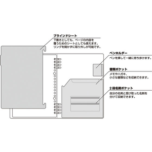 キングジム リングノート テフレーヌビズ B5 白 FC59592-9855TEBｼﾛ-イメージ3