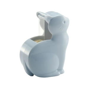 ニチバン セロテープ 小巻 ねこカッター 1巻入 ブルーグレー FCF617T-CT-15NEBG-イメージ2