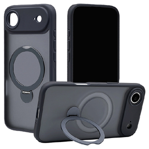 ラスタバナナ iPhone Air用ZEROSAFE 極 回転スタンド 磁力充電対応 フロストネイビー 9073IP5CZSFNV-イメージ1