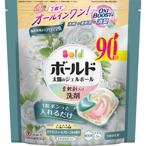 Ｐ＆Ｇ ボールド ジェルボール4D ホワイトティー&フローラル 詰替 90個 FCK105C-イメージ2